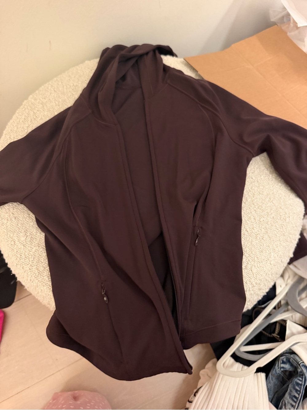 Lululemon Women's Hooded Zip Jacket - Brown
